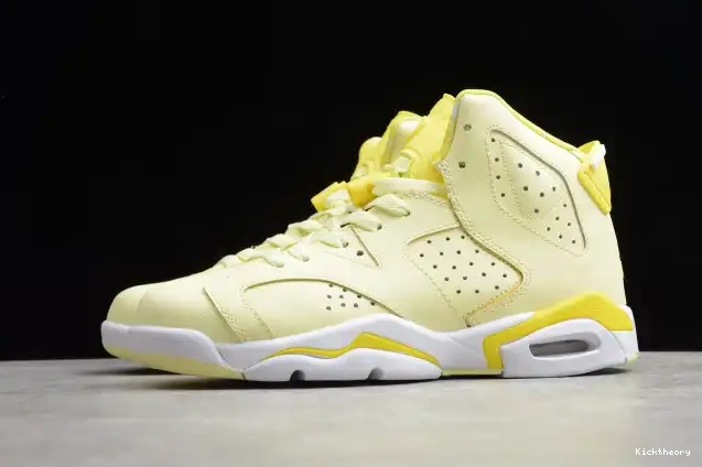 Kick Theory Yellow 6 Floral Dynamic Air Jordan 543390-800 Retro (GS) 0623